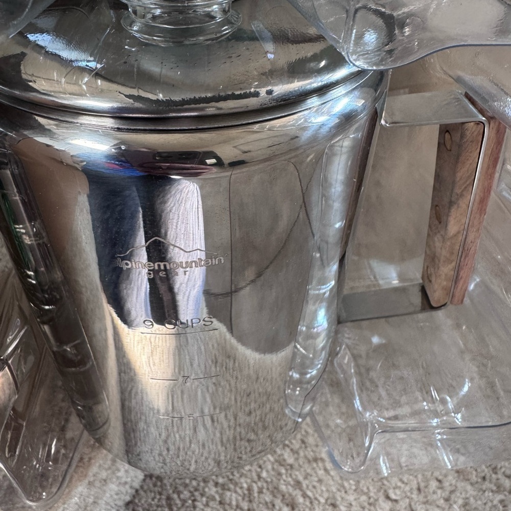 AlpineMountain Gear 5-piece Stainless Steel Coffee Set Stovetop Or Campfire - Picture 9 of 10